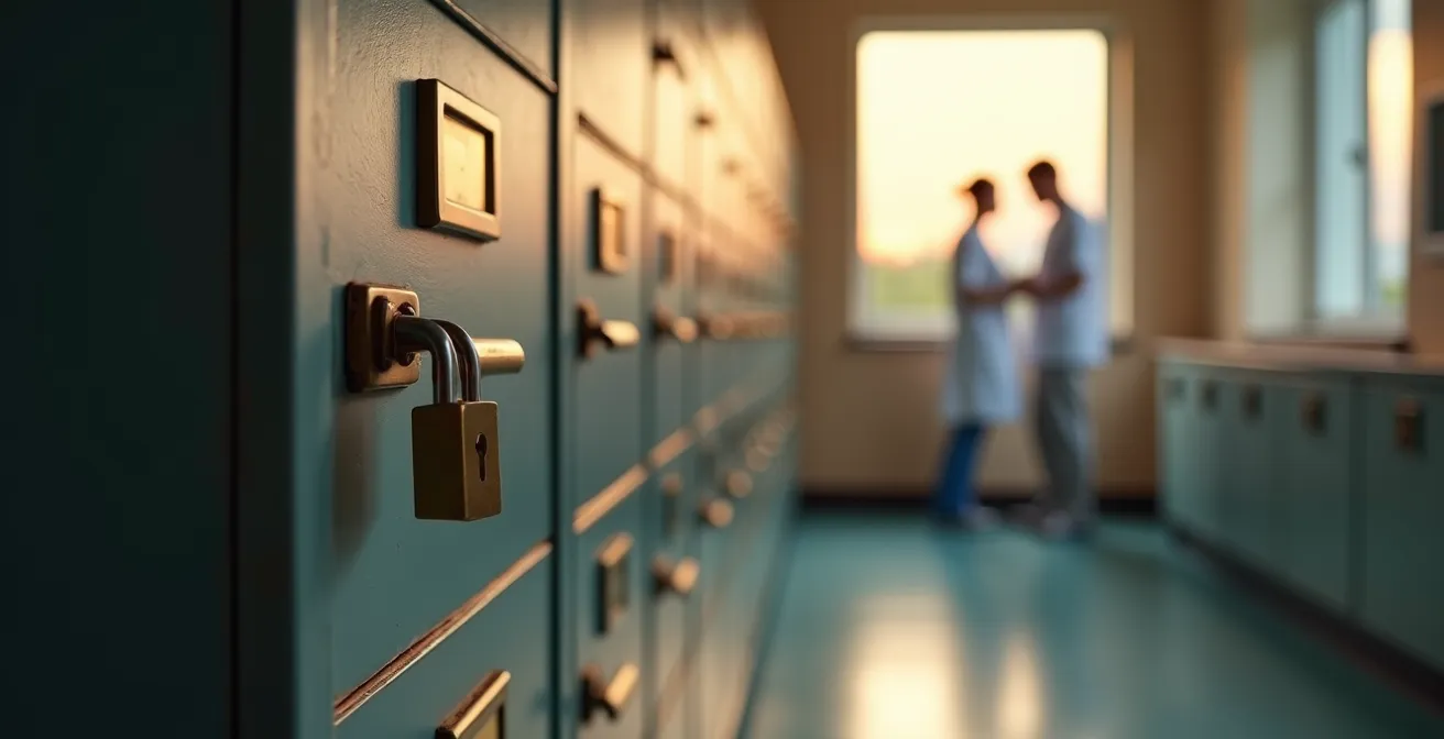 Représentation symbolique du secret médical dans un centre de soins en addictologie